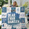 Dear Evan Hansen Musical Collected Quilt Blanket for Broadway Musical Fans