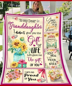 Dear Granddaughter Quilt Bedding Set- Family Gift