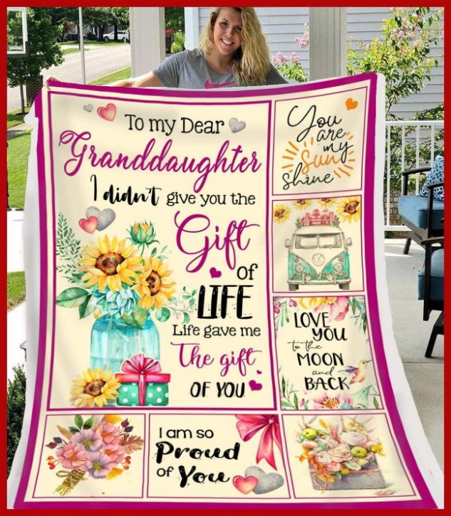 Dear Granddaughter Quilt Bedding Set- Family Gift