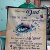 Dear My Dad Memorial Quilt Bedding Set with Quotes