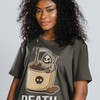 Death Before Decaf Unisex Tee - Black Coffee Lover Graphic Shirt