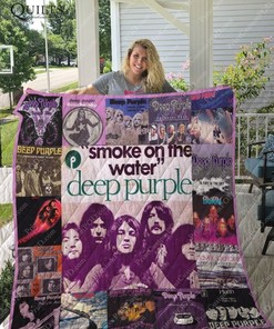 Deep Purple Fans Collected Quilt Bedding Set