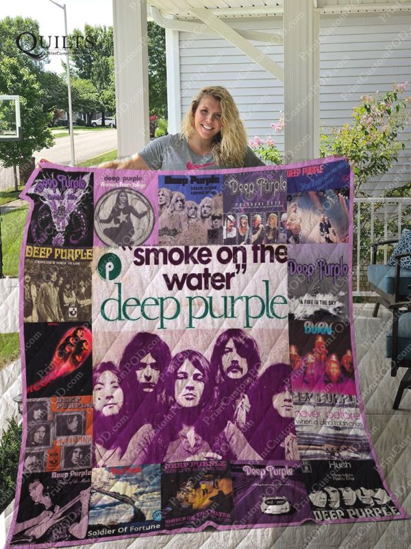 Deep Purple Fans Collected Quilt Bedding Set
