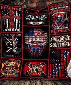 Deep Southern Roots Certified White Boy Southern Pride Quilt Bedding Set