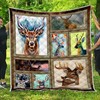 Deer Aesthetic Painting Quilt Blanket with Unique and Beautiful Design
