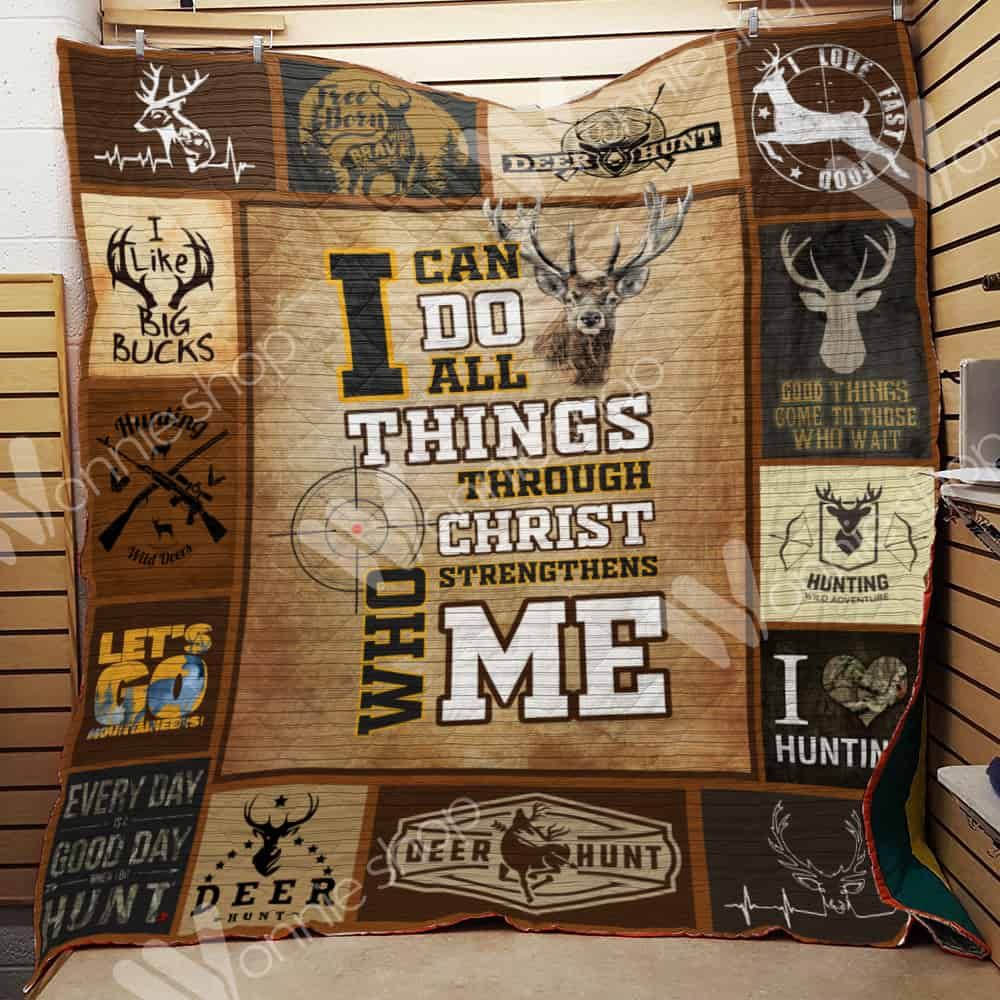 Deer Hunting I Like Big Bucks Hunting Lo Quilt Blanket for Hunting Lovers