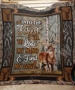 Deer Hunting Quilt Blanket for Hunting Lovers