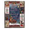 Deer Merry Christmas Fleece Blanket for your Grandson - From Grandma with Love