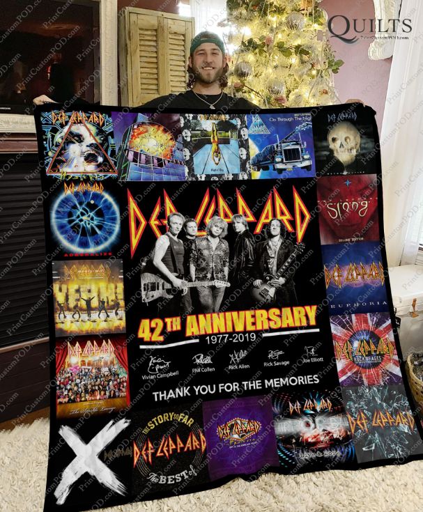 Def Leppard Collection Quilt Bedding Set for Fans of the Band