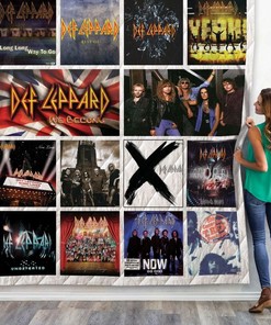 Def Leppard Throws Album Collection Quilt Blanket Rock Band Bedding Set