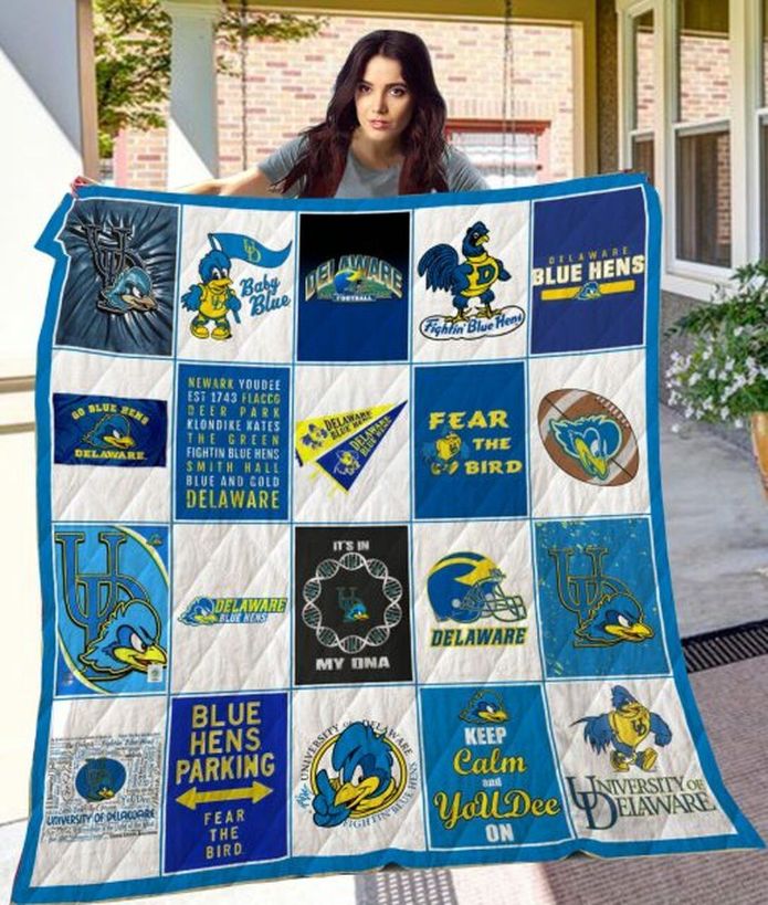 Delaware Fightin' Blue Hens Collection NCAA Quilt Blanket - Stay Comfy with Some Blue Hen Bedding