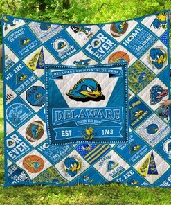 Delaware Fightin' Blue Hens Fan Quilt Bedding Set - Perfect for Any Fan