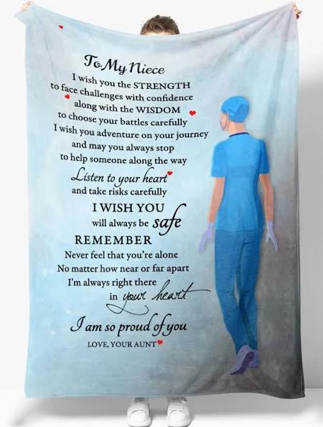 Delight a Niece with this Cute Nurse From Aunt Quilt Bedding Set