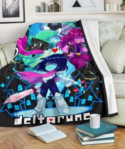 Deltarune For Gamers Fleece Quilt Bedding Set Gift