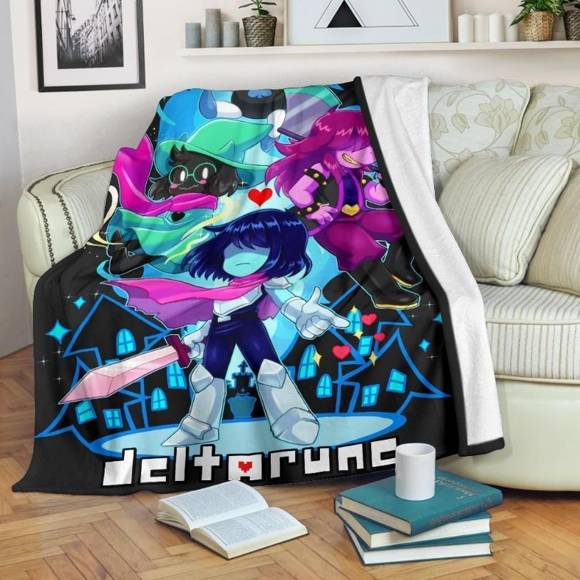 Deltarune For Gamers Fleece Quilt Bedding Set Gift