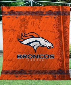 Den Broncos Collection Quilt Bedding Set with Quilt Blanket, Perfect Gifts for Fans