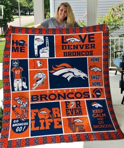 Denver Broncos Quilt Blanket B040613 for Football Fans