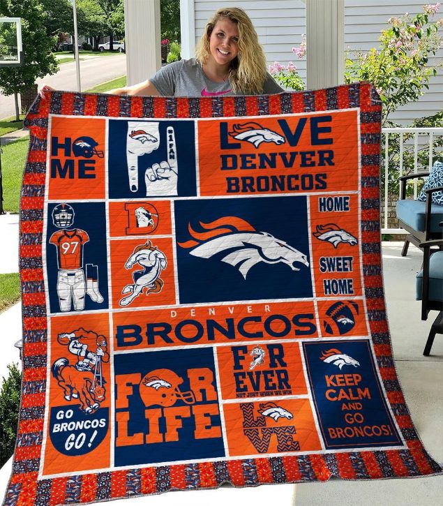 Denver Broncos Quilt Blanket B040613 for Football Fans