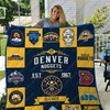 Denver Nuggets Basketball Collection Quilt Bedding Set with Team Designs