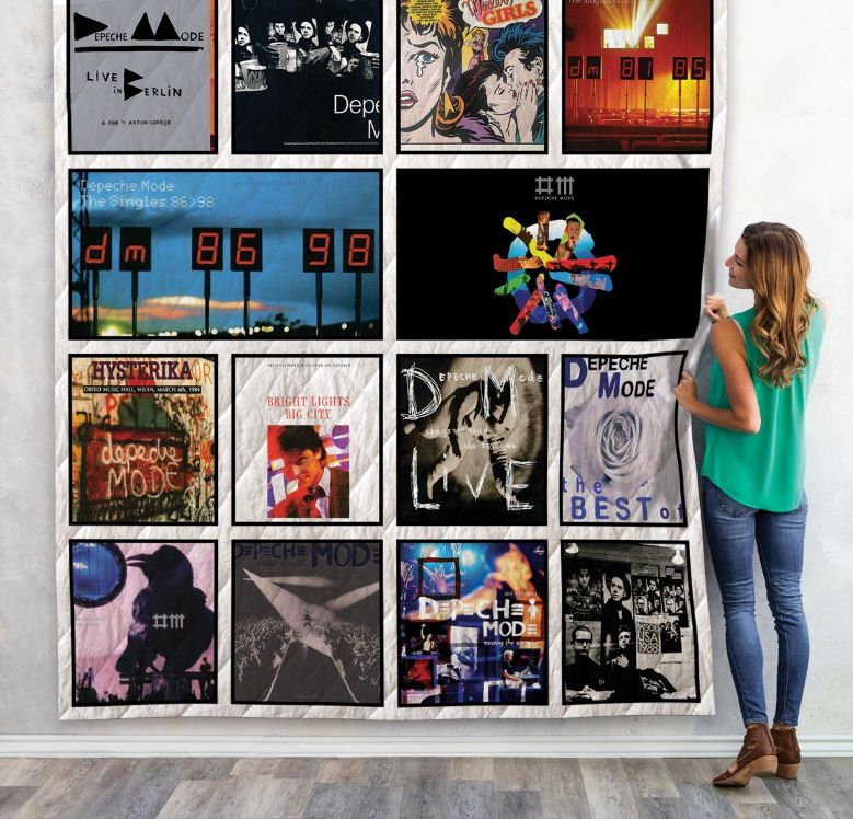 Depeche Mode Albums Collection Quilt Blanket - A Must-Have for Fans