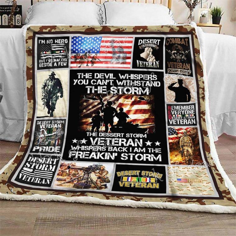 Desert Storm Veteran THH895 Sofa Blanket: For a Cozy Night