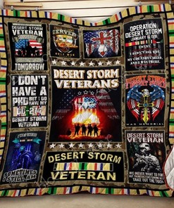 Desert Storm Veterans Quilt Blanket: A Tribute to Courage