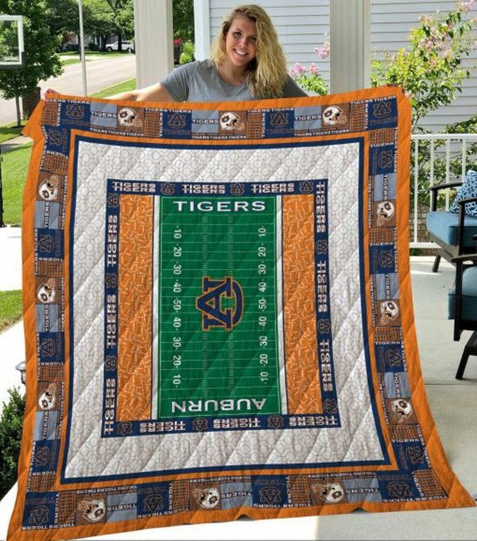 Design NCAA Auburn Tigers Combine Quilt Bedding Set for Fans