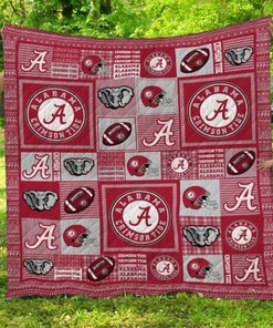 Designs Ncaa Alabama Crimson Tide Great Quilt Bedding Set with Soft Quilt Blanket