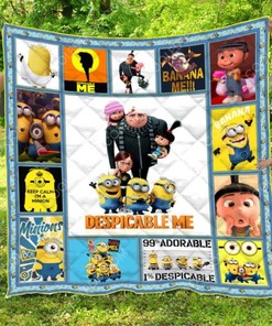 Despicable Me Keep Calm I'm A Minion Quilt Bedding Set for Fans of the Minions