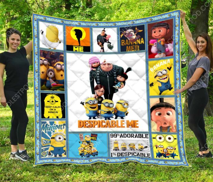 Despicable Me Keep Calm I'm A Minion Quilt Bedding Set for Fans of the Minions
