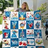 Detroit Lions Christmas Collection Quilt Bedding Set