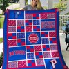Detroit Pistons Collection Quilt Bedding Set, Great for Basketball Fans