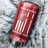 Detroit Red Wings NHL Tumbler: One Nation Under God Tumbler with NHL Logo, Ideal for Dedicated Fans