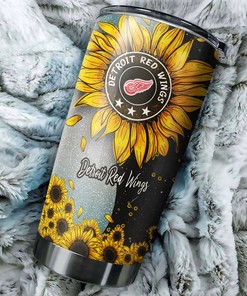 Detroit Red Wings NHL Tumbler: Sunflower Sunshine Design Tumbler for NHL Fans, Ideal for Any Occasion