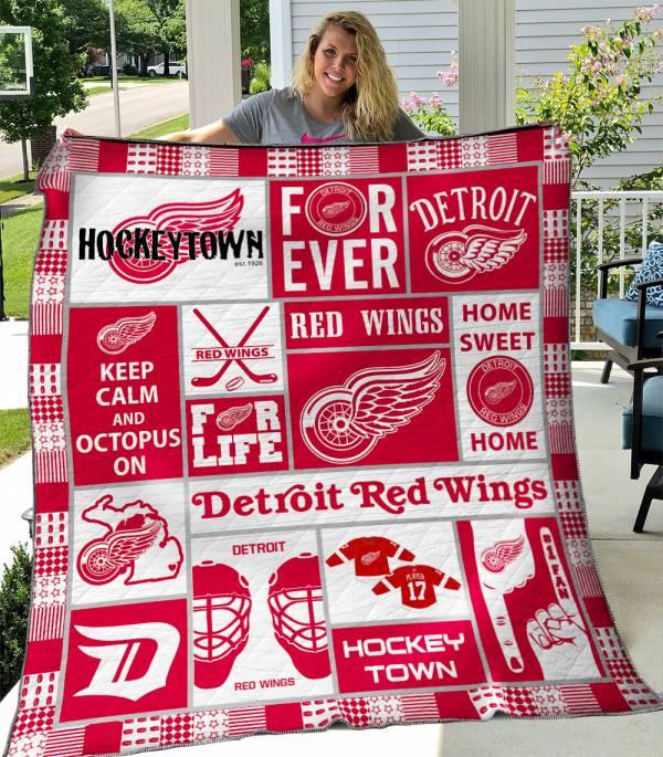 Detroit Red Wings Quilt Bedding Set DUP1 for Fans