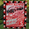 Detroit Redwings Fan Quilt Bedding Set for Hockey Lovers
