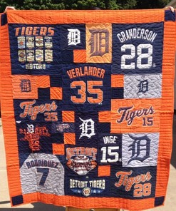 Detroit Tigers 2 Quilt Blanket To Celebrate Team's Legacy