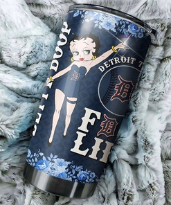Detroit Tigers MLB Tumbler featuring Betty Boop's Classic Quote