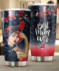 Detroit Tigers MLB Tumbler for Strong Best Mom Ever with Personalized Touch and MLB Logo
