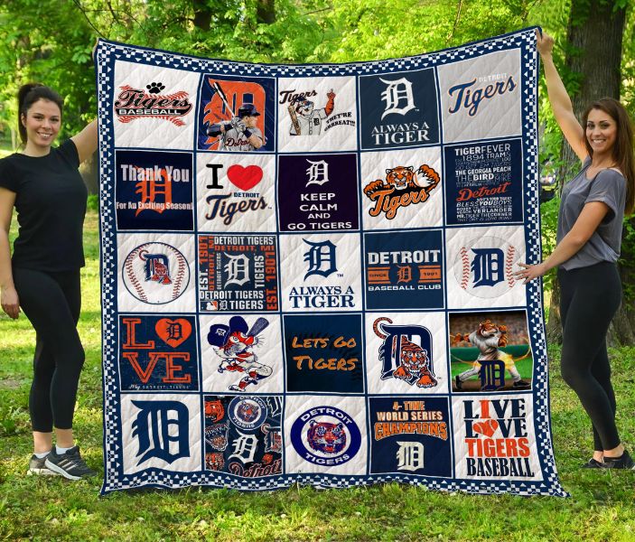 Detroit Tigers Quilt Blanket To Celebrate Team Spirit