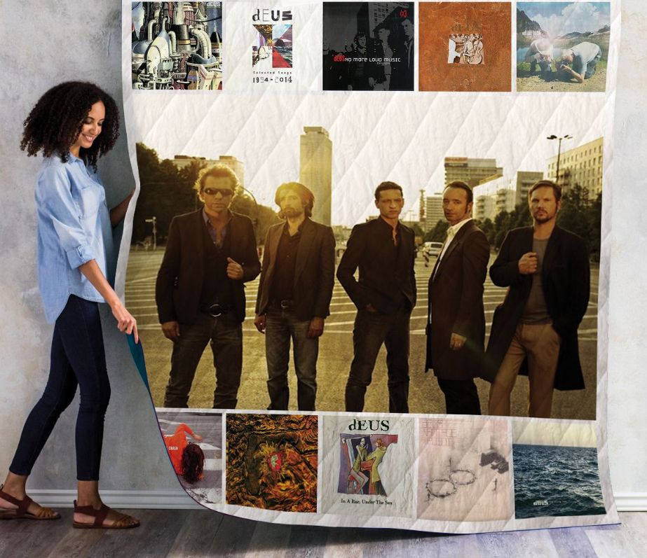 Deus Album Quilt Blanket for Music Lovers