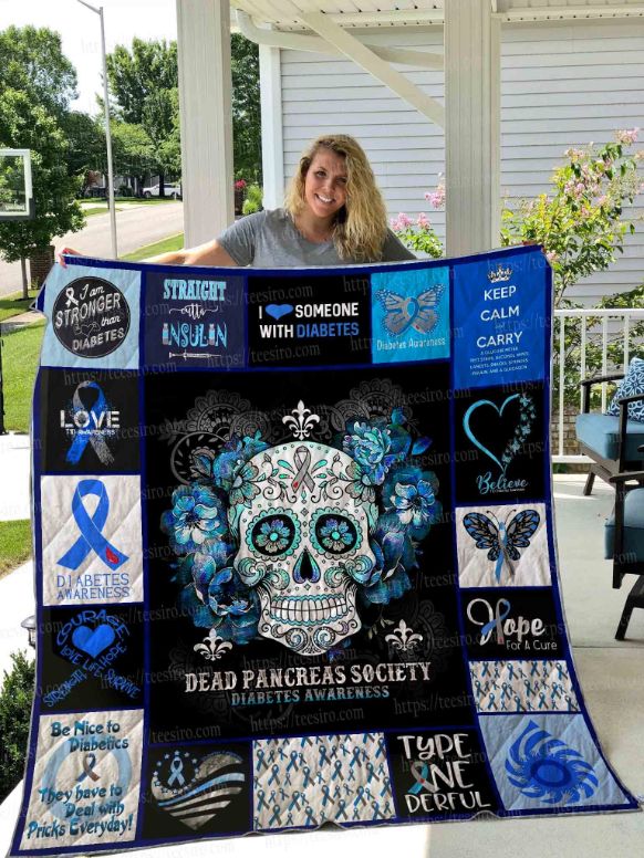 Diabetes Awareness Quilt Bedding Set for Awareness Campaigns