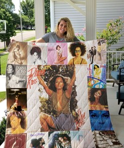 Diana Ross 3 Quilt Blanket for Fans of the Singer