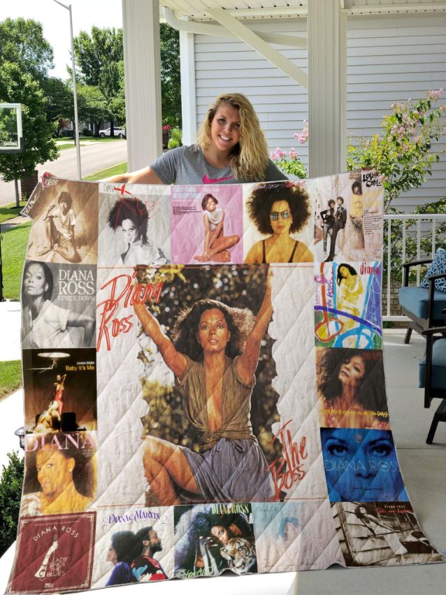 Diana Ross 3 Quilt Blanket for Fans of the Singer