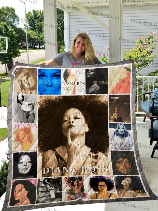Diana Ross Albums Combine Quilt Blanket for Fans of the Singer