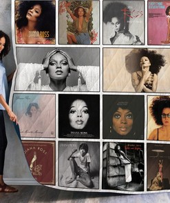 Diana Ross Albums Cover Poster Quilt Bedding Set for Fans of the Singer