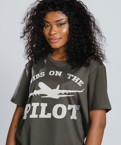 Dibs On The Pilot Unisex Tee - Funny Aviation Shirt for Pilot Girlfriends and Wives