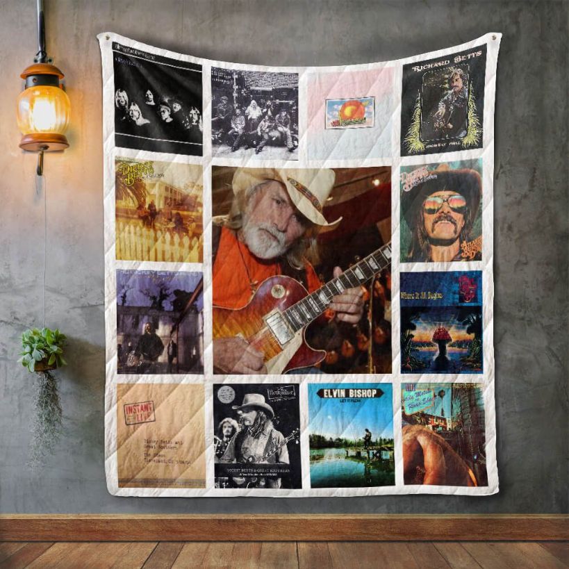 Dickey Betts Album Quilt Blanket - Perfect Throw for Music Lovers