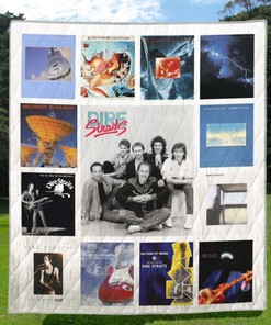 Dire Straits Quilt Blanket - Cool and Trendy Sofa Throw Blanket for Music Fans