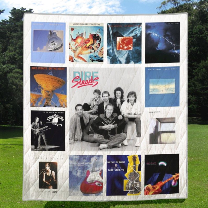 Dire Straits Quilt Blanket - Cool and Trendy Sofa Throw Blanket for Music Fans